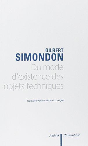 Du mode d'existence des objets techniques (French language)