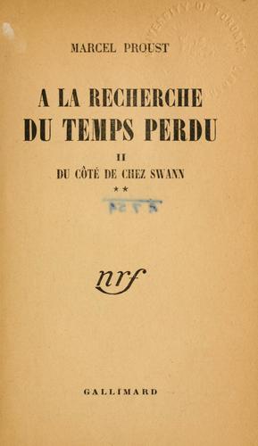 À la recherche du temps perdu (French language, 1919, Gallimard)