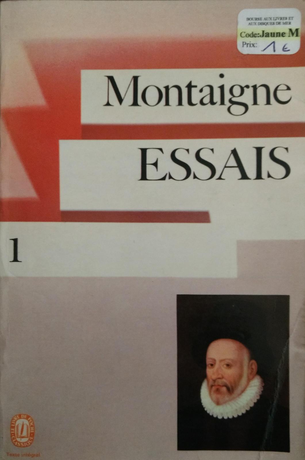 Essais (French language, 1972, Librairie générale française)