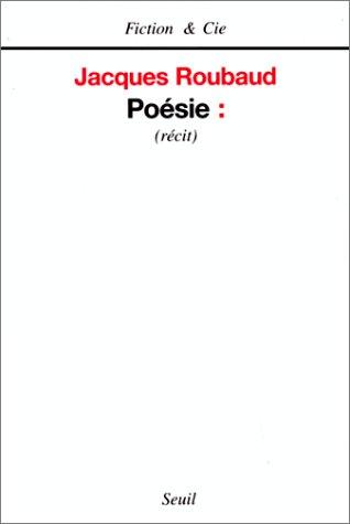 Poésie (French language, 2000, Seuil)