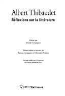 Réflexions sur la littérature (French language, 2007, Gallimard)