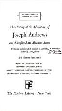 Joseph Andrews (Hardcover, 1968, Random House)