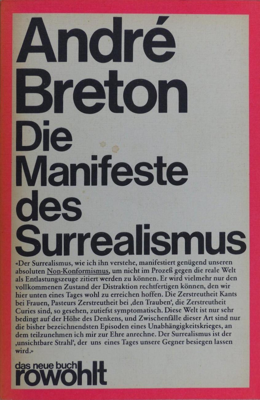 Die Manifeste des Surrealismus (German language, 1977, Rowohlt Verlag)