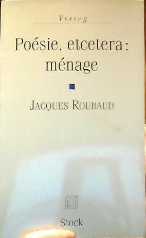 Poésie, etcetera (French language, 1995, Stock)