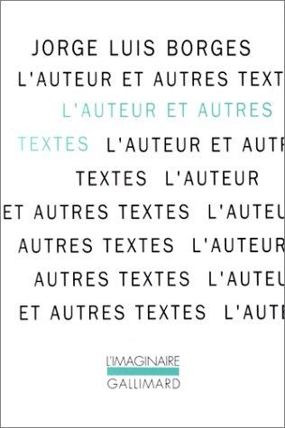 L' auteur et autres textes = (French language, 1982, Gallimard)