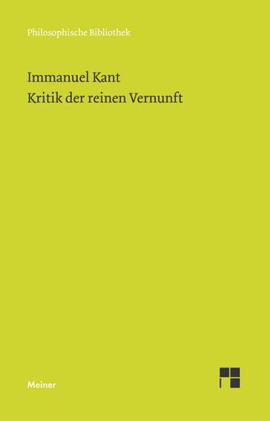 Kritik der reinen Vernunft (German language, 1998)