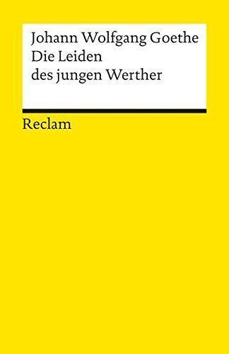 Die Leiden des jungen Werther (German language, 2017, Reclam)