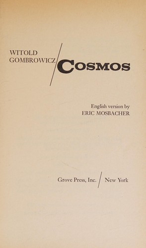 Cosmos (1967, Grove Press)