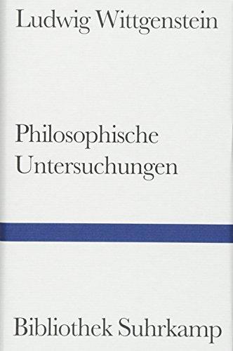 Philosophische Untersuchungen (German language, Suhrkamp Verlag)